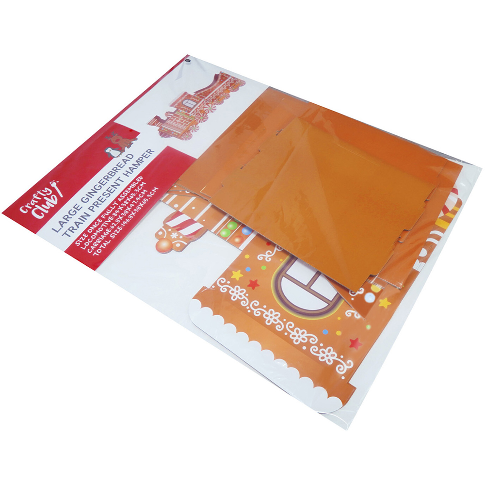 Large Gingerbread Train Present Hamper Kit Image 4