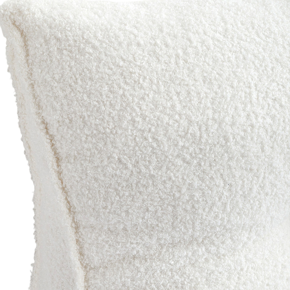 Living and Home Beige Teddy Fleece Wedge Headboard Pillow with Side Pocket 50 x 180cm Image 5