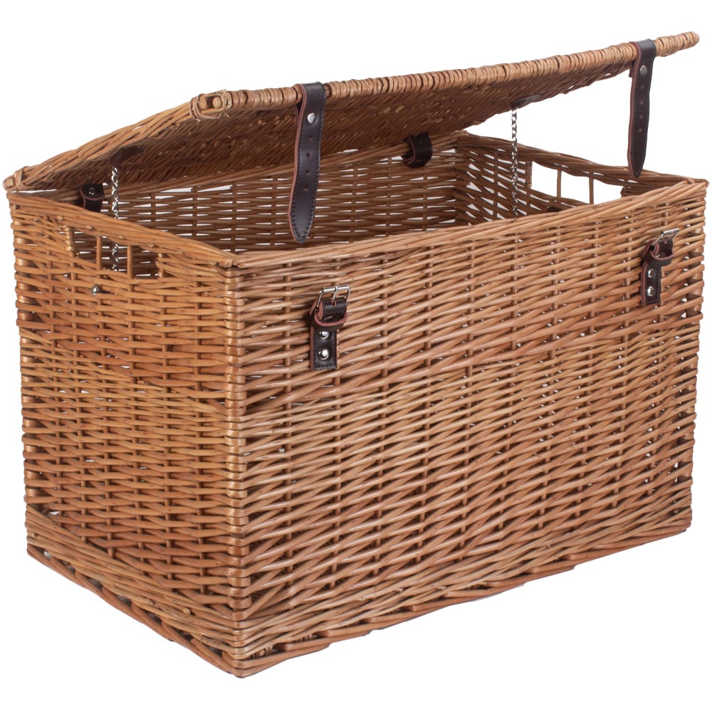 Red Hamper Double Steamed Chest Picnic Basket Image 1