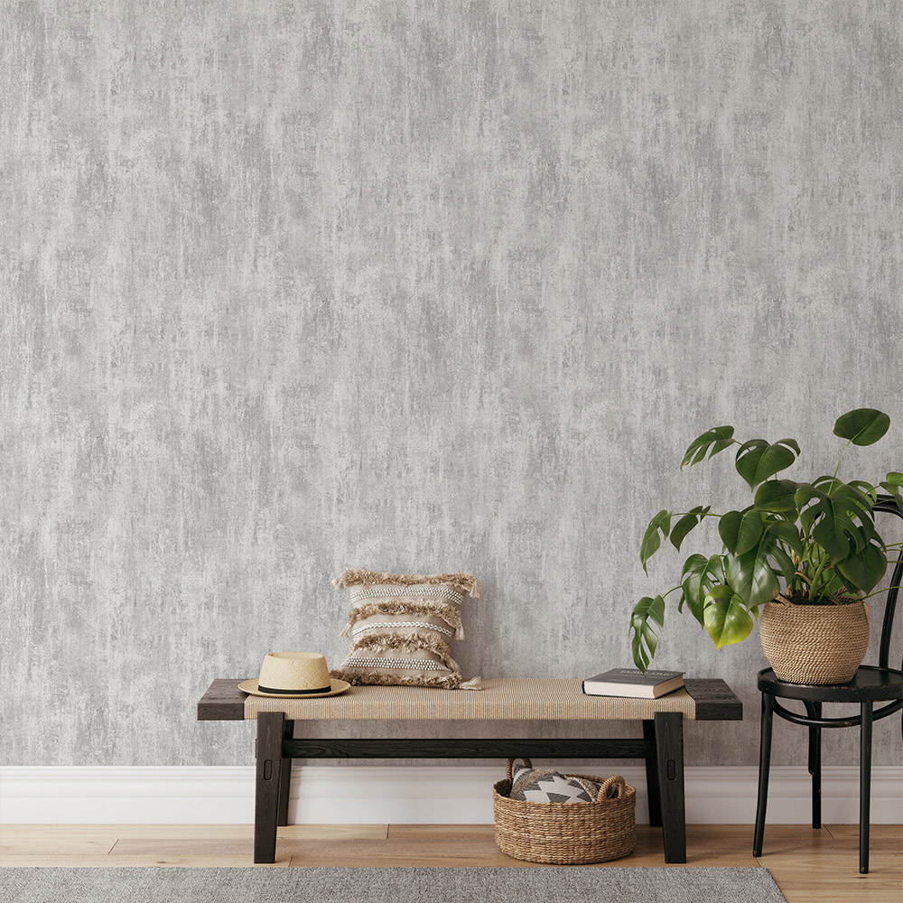 Muriva Phelan Grey Texture Wallpaper Image 3
