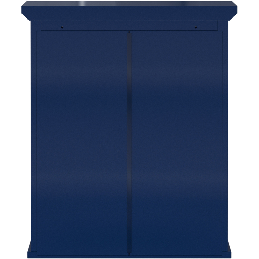 Teamson Home Glancy 2 Shutter Doors Navy Removable Wooden Corner Wall Cabinet Image 6