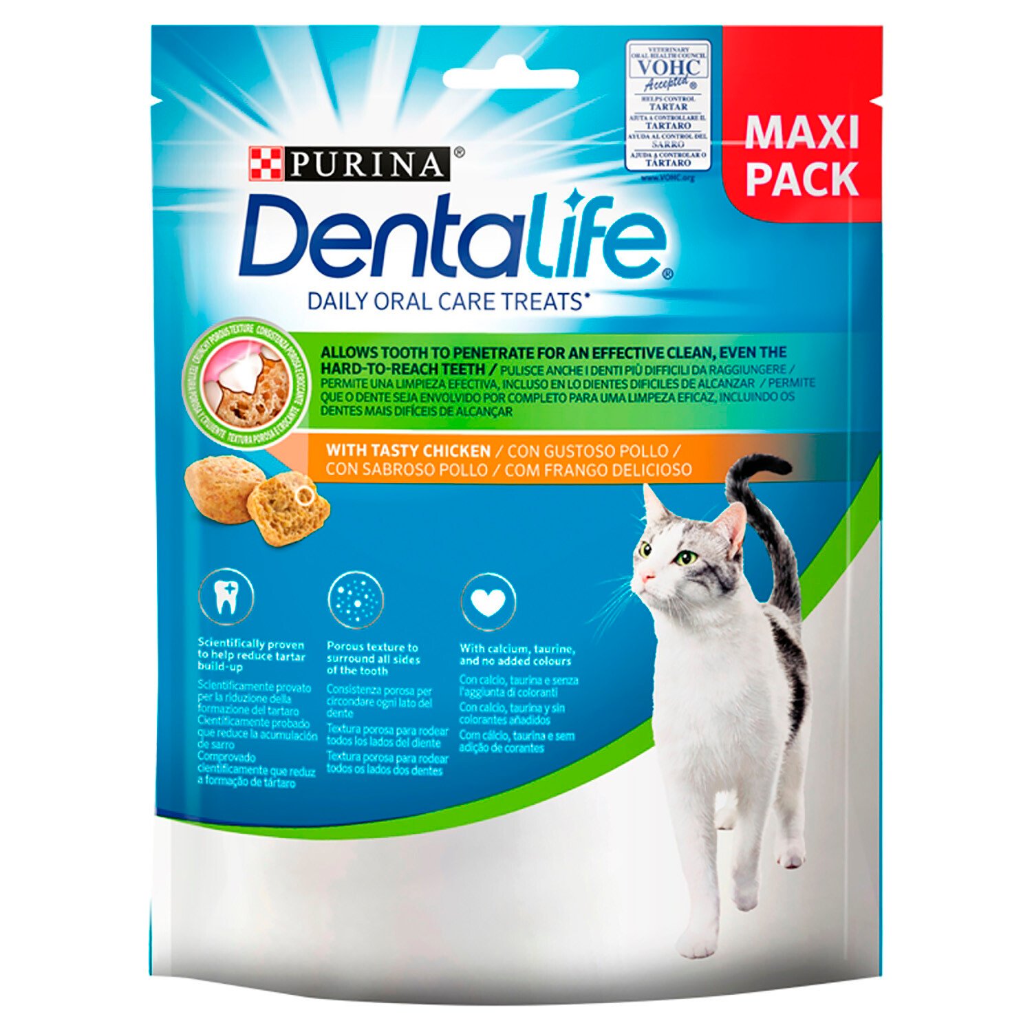 Purina Dentalife Tasty Chicken Cat Treats 140g Image