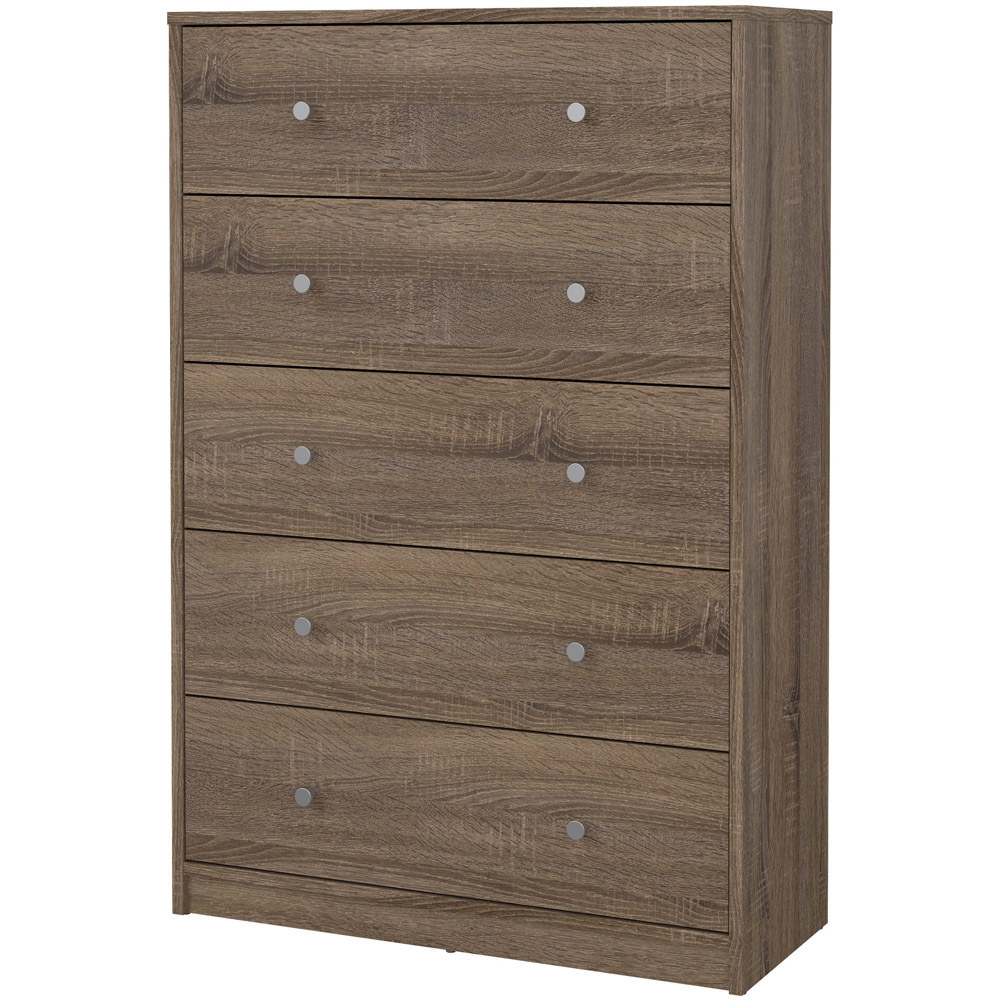 Furniture To Go May 5 Drawer Truffle Oak Chest of Drawers Image 4