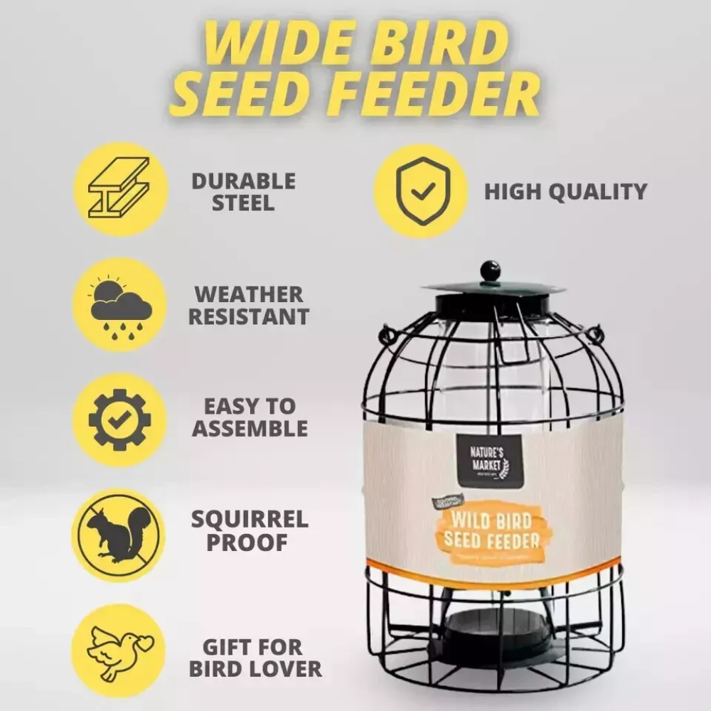 Marco Paul Large Squirrel Proof Bird Seed Feeder 2 Pack Image 6