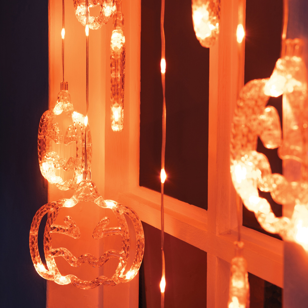 100 LED Halloween Curtain Light Image 4