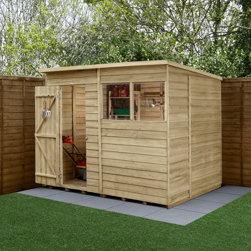 Forest Garden 4LIFE 8 x 6ft Pent Shed Image 2