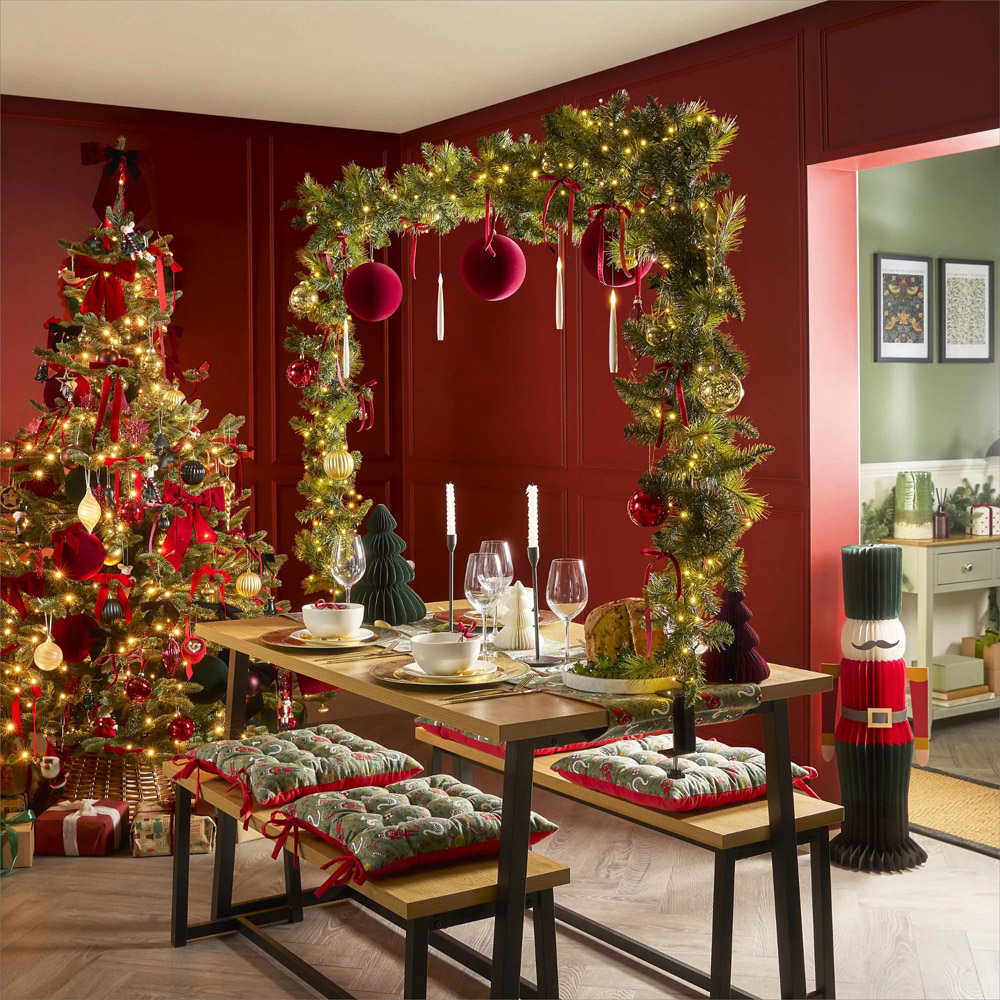 Samuel Alexander Black Metal Extendable Christmas Table Display Pole 130 to 195cm Image 6