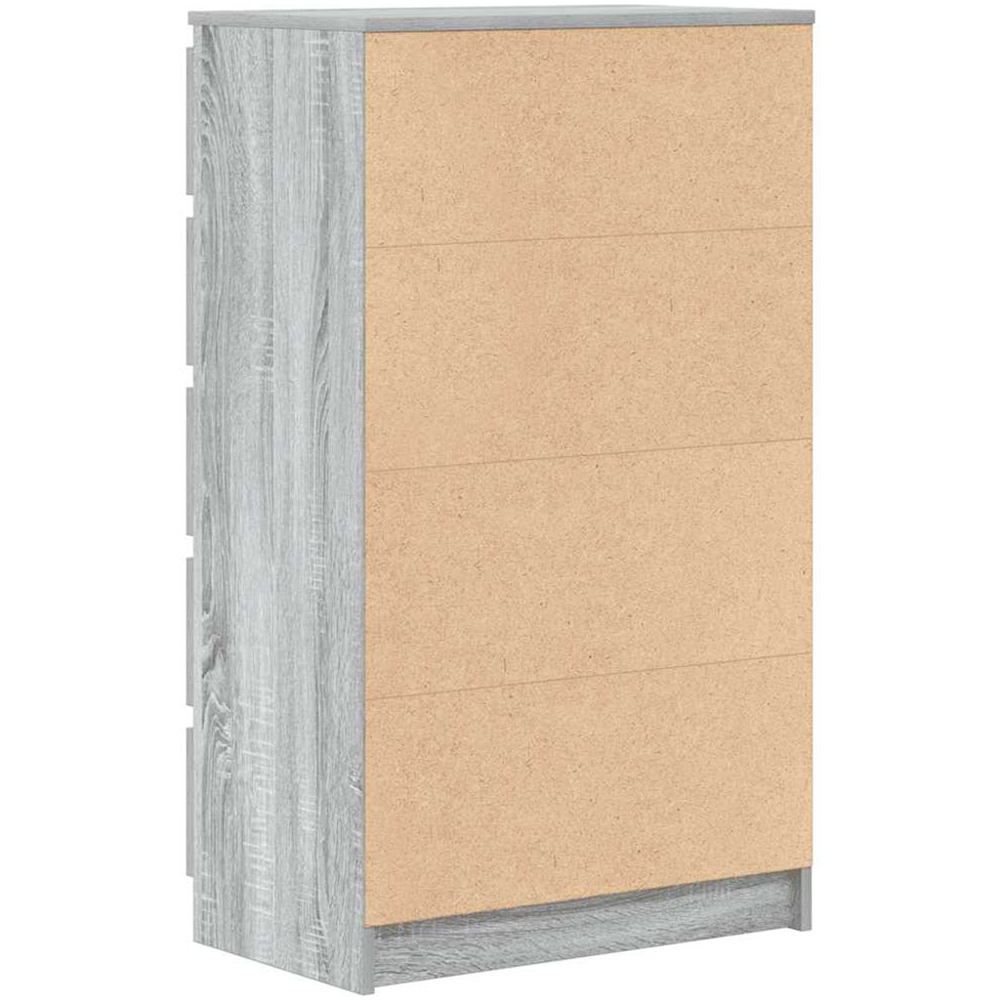 vidaXL 5 Drawer Grey Sonoma Chest of Drawers Image 6