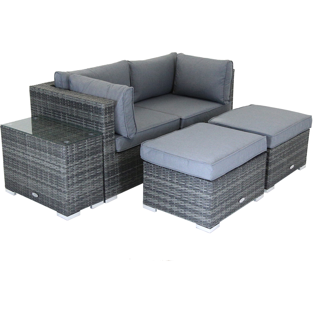 Charles Bentley 4 Seater Multifunctional Contemporary Lounge Set Image 4