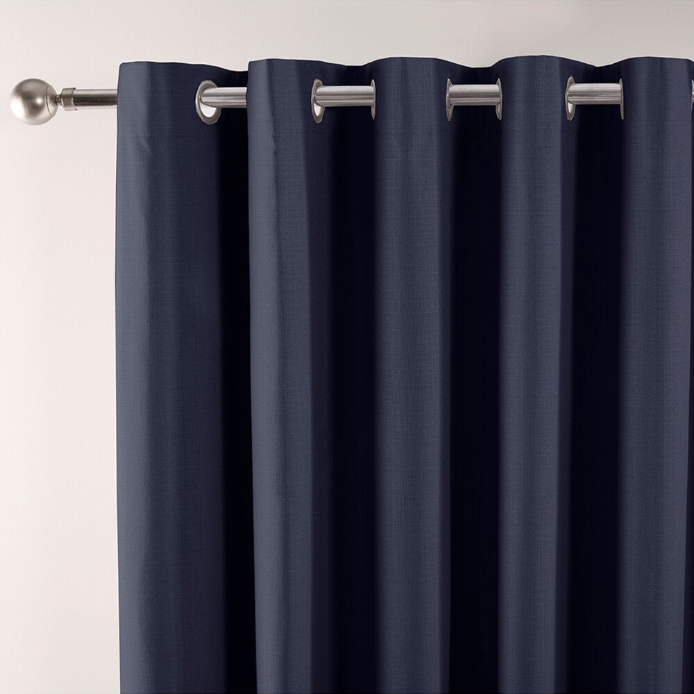 Divante Hoxton Navy Blackout Eyelet Curtains 183 x 168cm Image 5