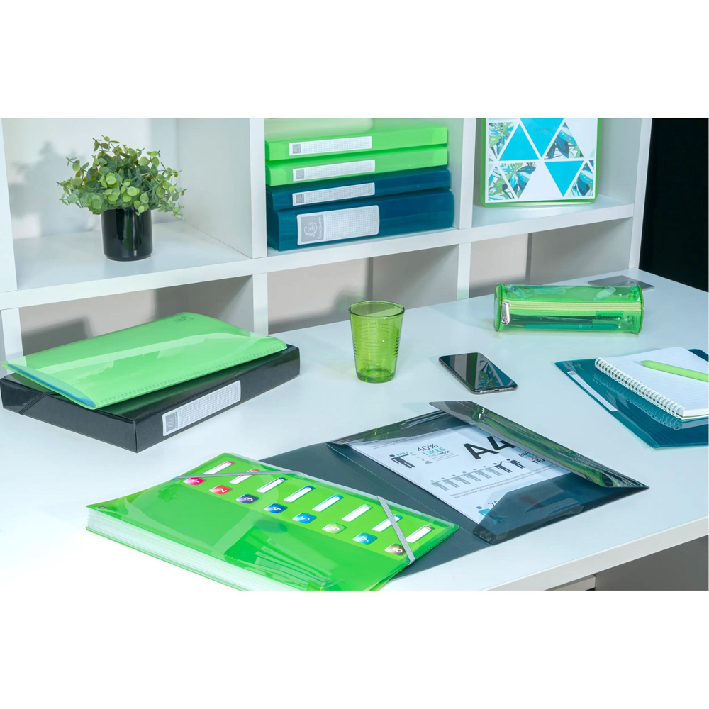 Exacompta Idearama A4 Multicolour PP 60 Pocket Display Book 8 Pack Image 7
