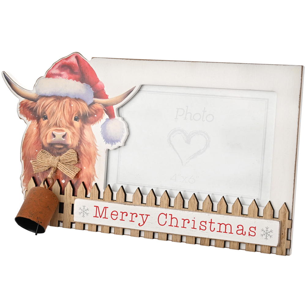 The Seasonal Gift Co. Highland Cow Photo Frame 4 x 6 inch Image 2