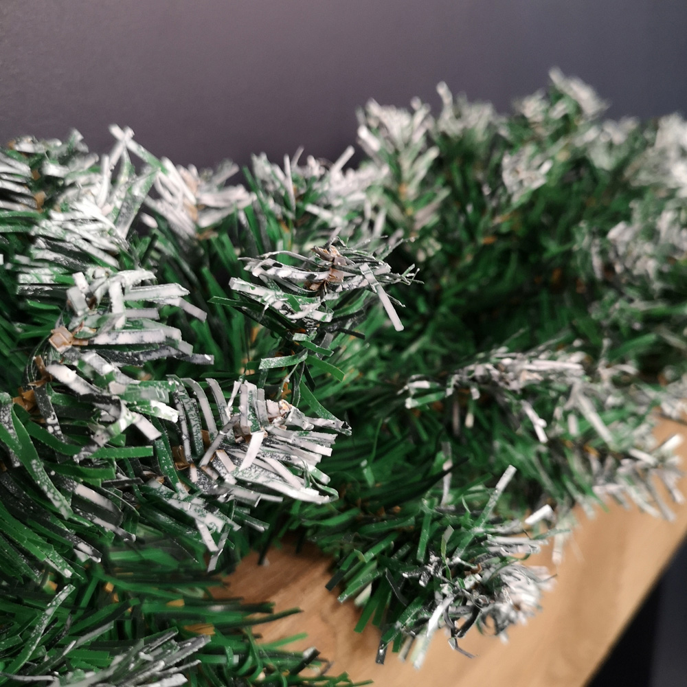 Samuel Alexander Snowy Christmas Garland Green 270cm Image 6