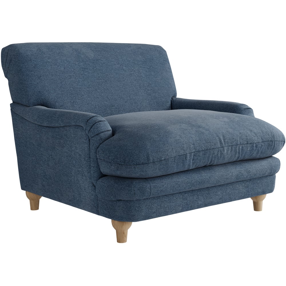 Plumpton Denim Blue Weave Chair Image 2