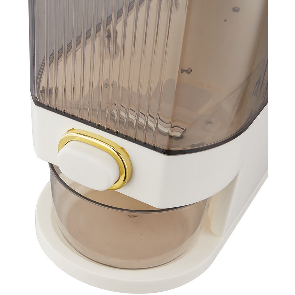 Living and Home White Airtight Rice Grain Dispenser 10kg Image 4