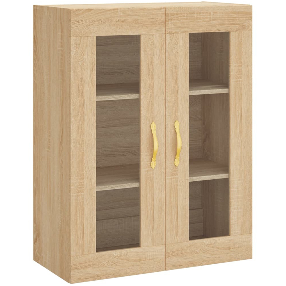 vidaXL 2 Door 3 Shelf Sonoma Oak Wall Mounted Cabinet Image 2