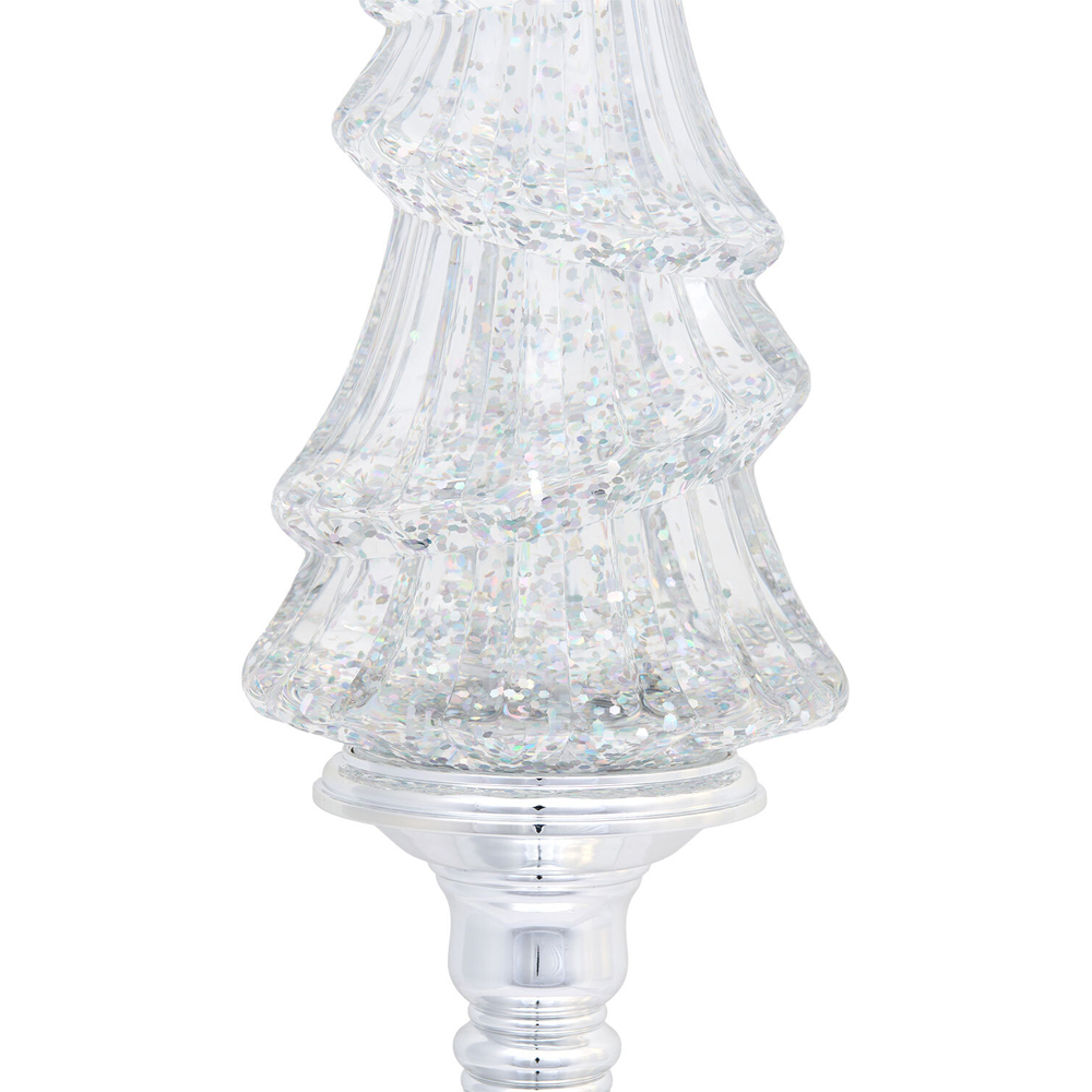 Iridescent Tree LED Glitter Spinner Image 8