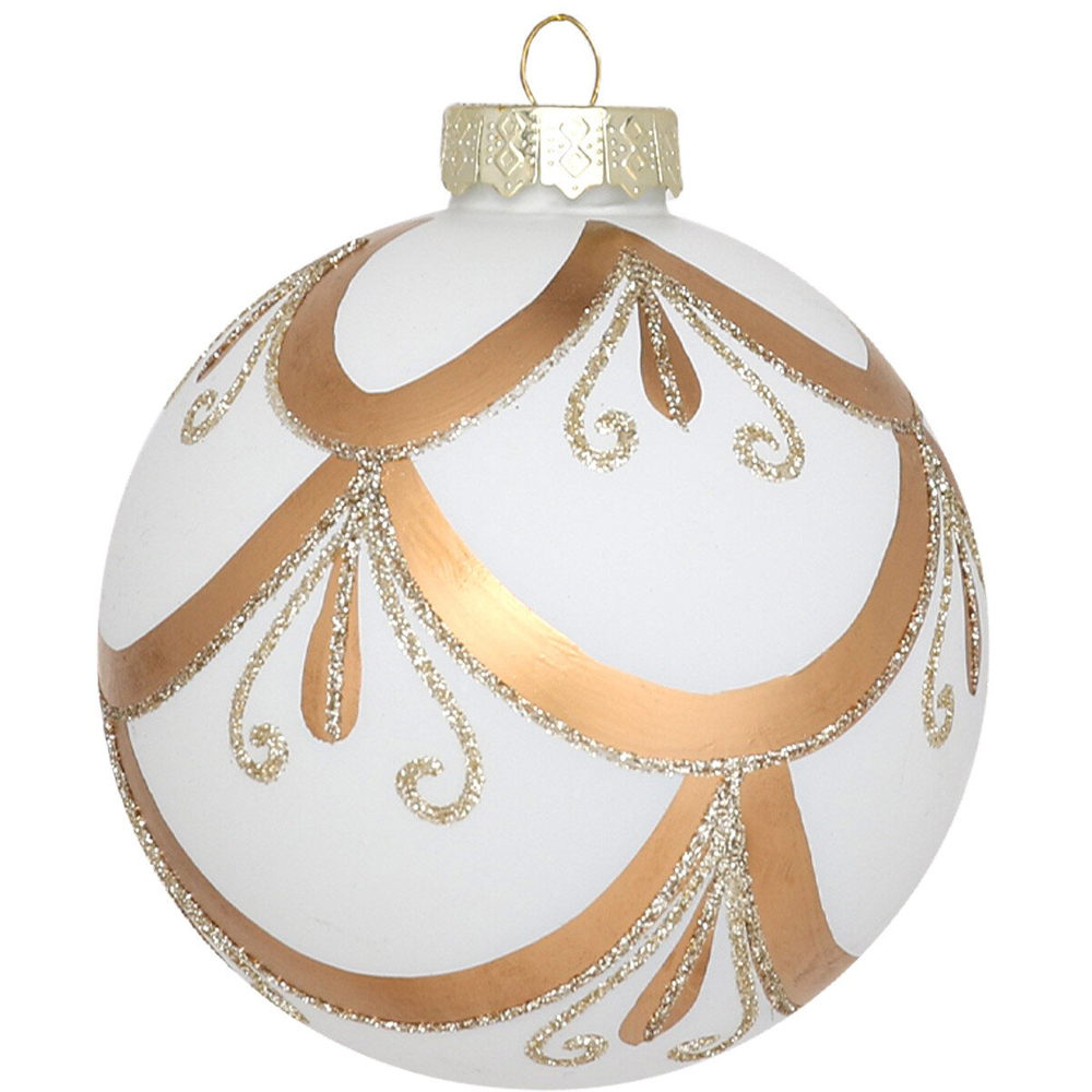 Bauble With Copper Details - White Image