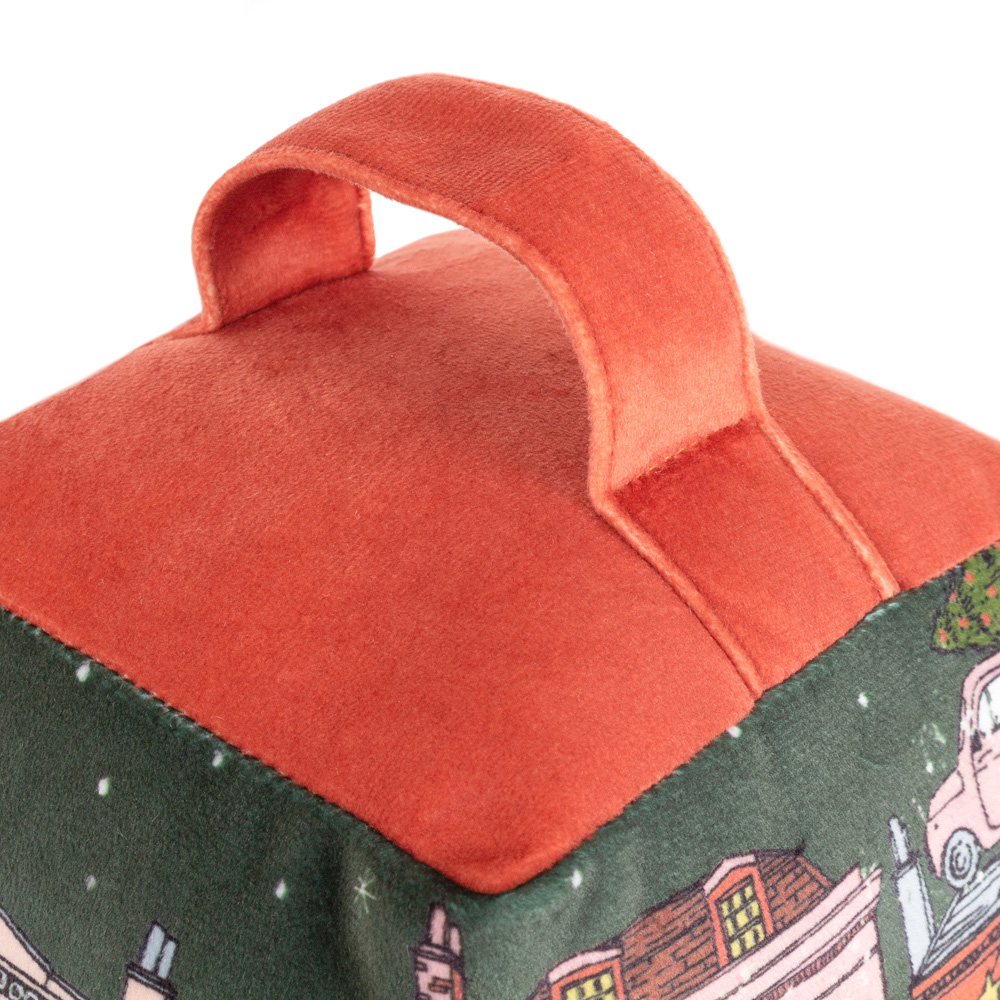 Furn Multicolour Christmas Spirit Velvet Door Stop Image 5