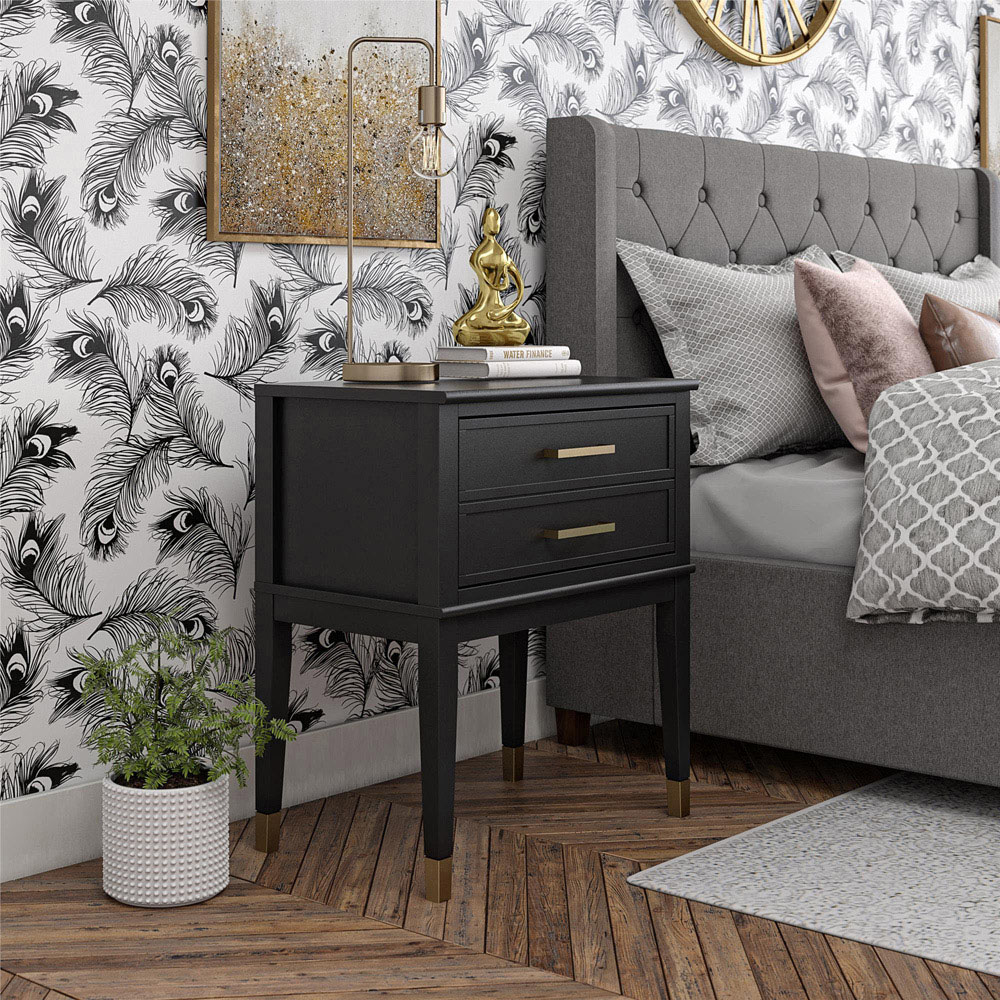 Dorel Home Westerleigh Single Drawer Black End Table Image 8