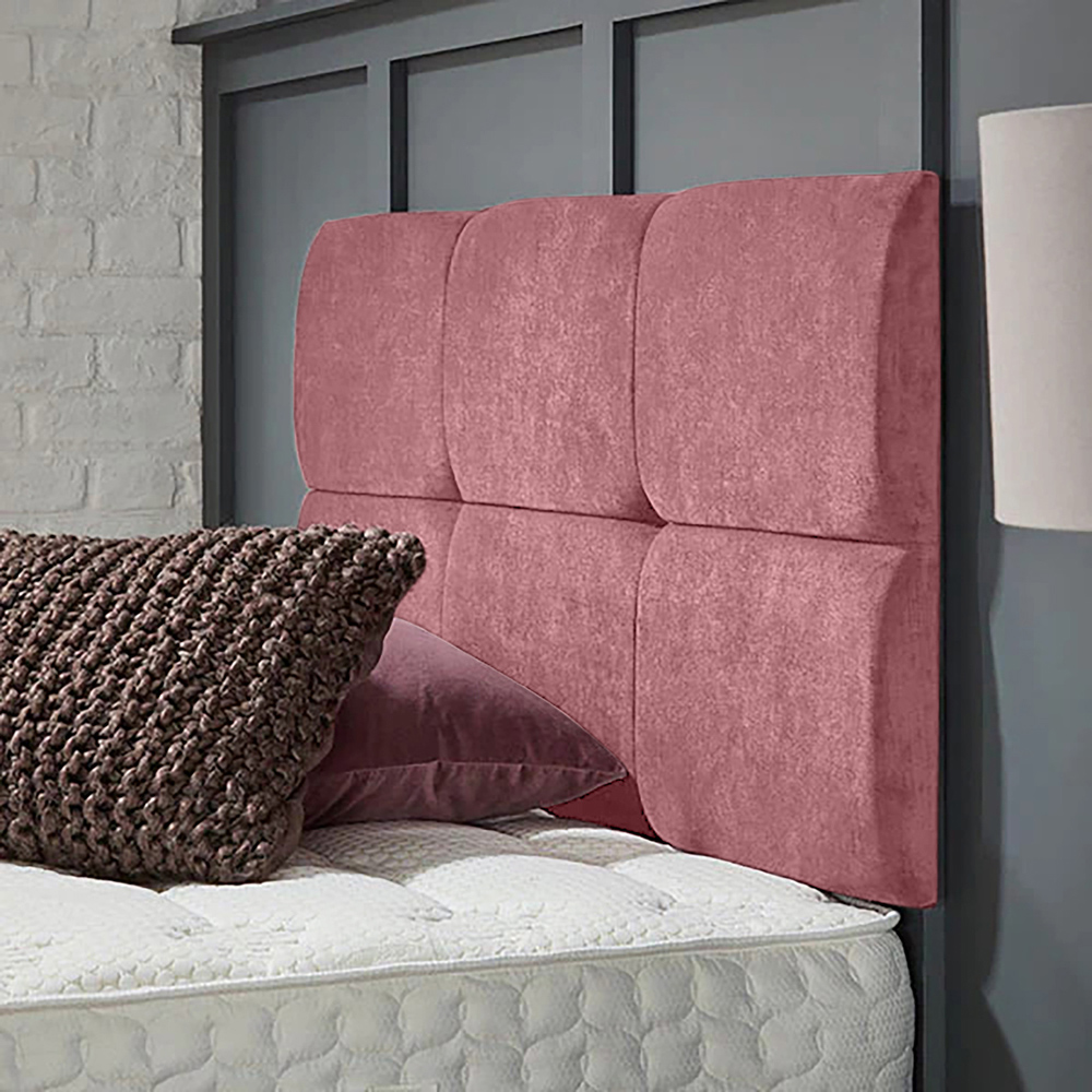 Eleganza Home Dorridge Single Pink Naples Strutted Headboard Image 2