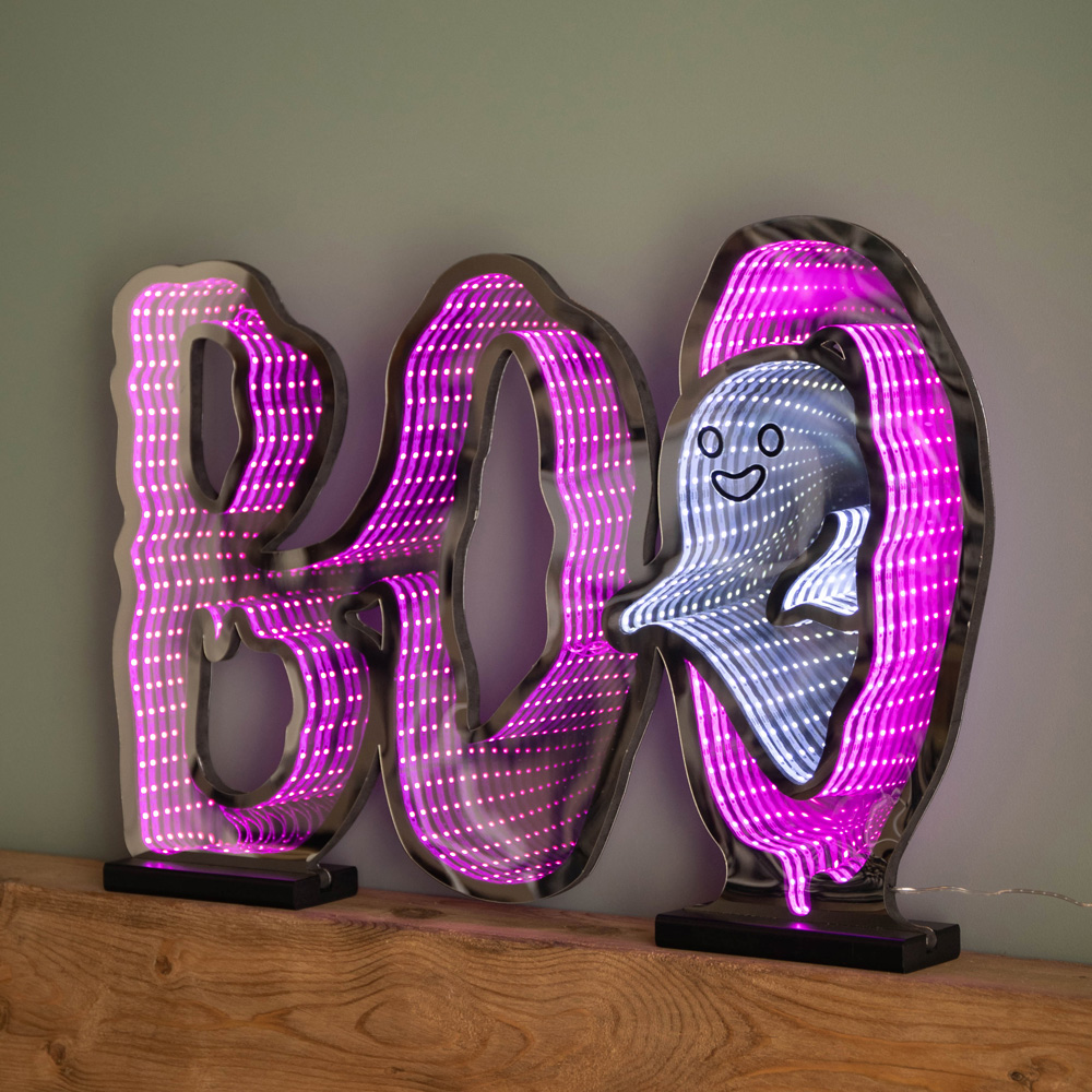 Samuel Alexander Halloween Light up BOO Infinity Decoration 60cm Image 7