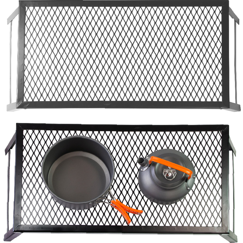 Milestone Camping Heavy Duty Folding Campfire Grill 55 x 30cm Image 2