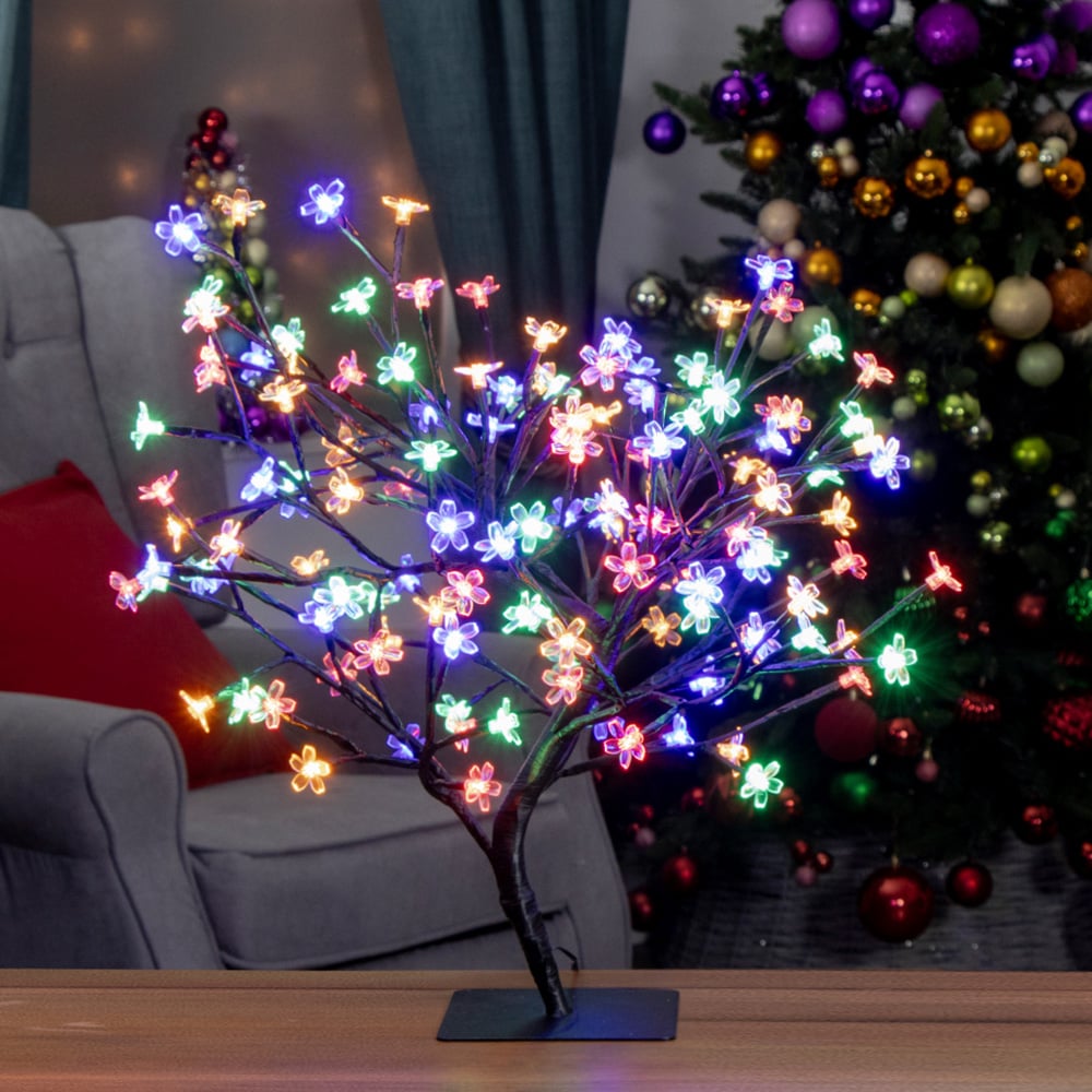 The Christmas Workshop 128 Multicolour LED Blossom Tree Image 2