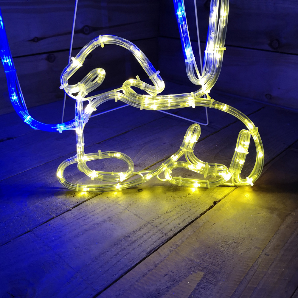 Samuel Alexander Nativity Shepherd with Lamb Silhouette Multicolour LED Rope Light 100cm Image 4