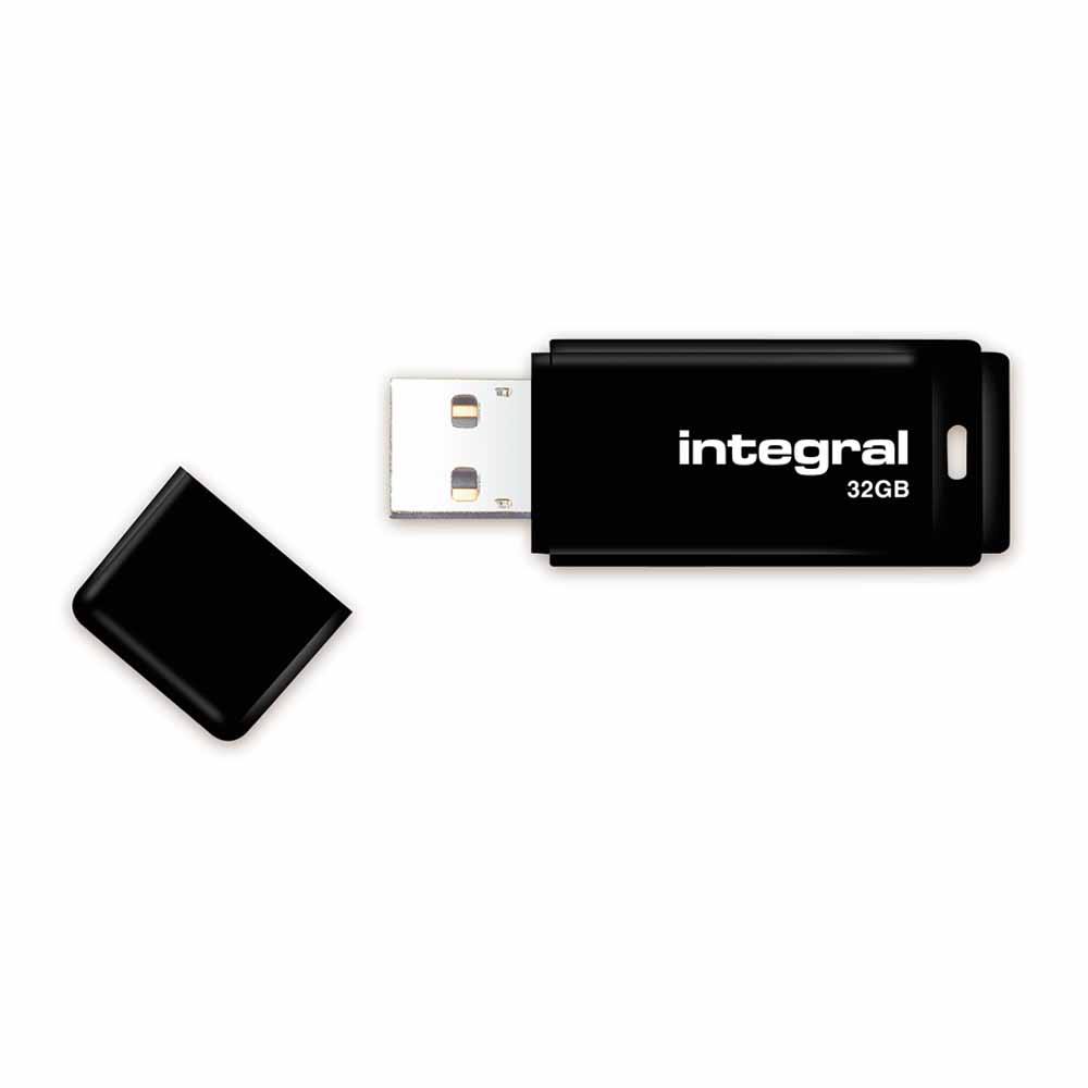 Integral 32GB Black USB 2.0 Flash Drive Image 2
