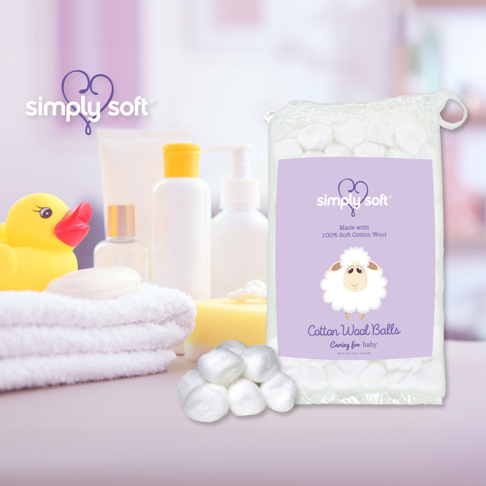 Simply Soft Cotton Wool Balls Image 2