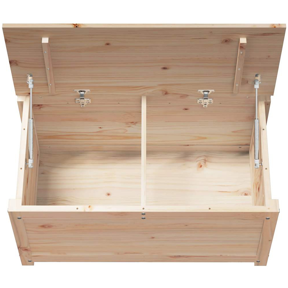 vidaXL Brown Wooden Storage Box Image 7
