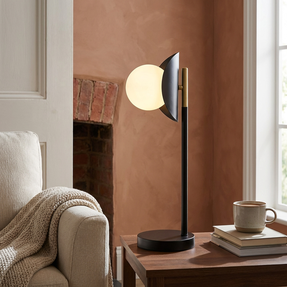 Callisto Table Lamp - Black and Gold Image 4