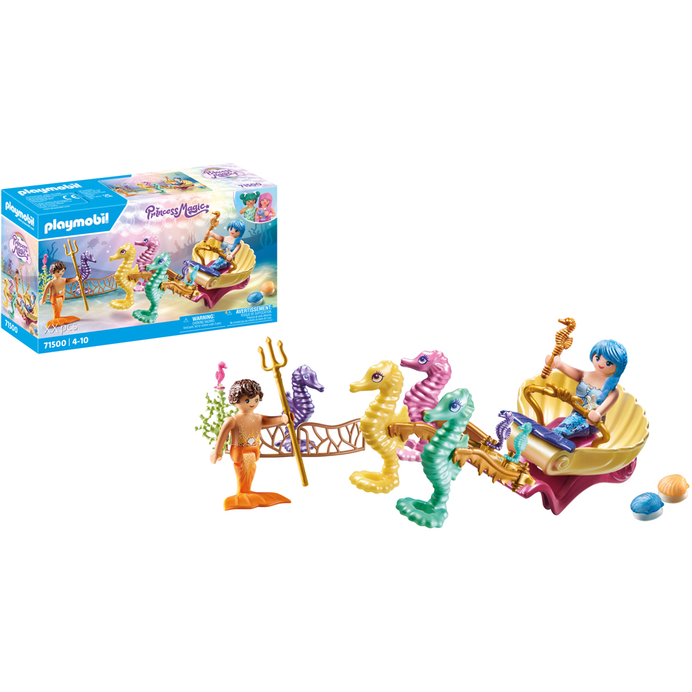 Playmobil Mermaid with Seahorse Carriage Playset 35 Piece Image 4