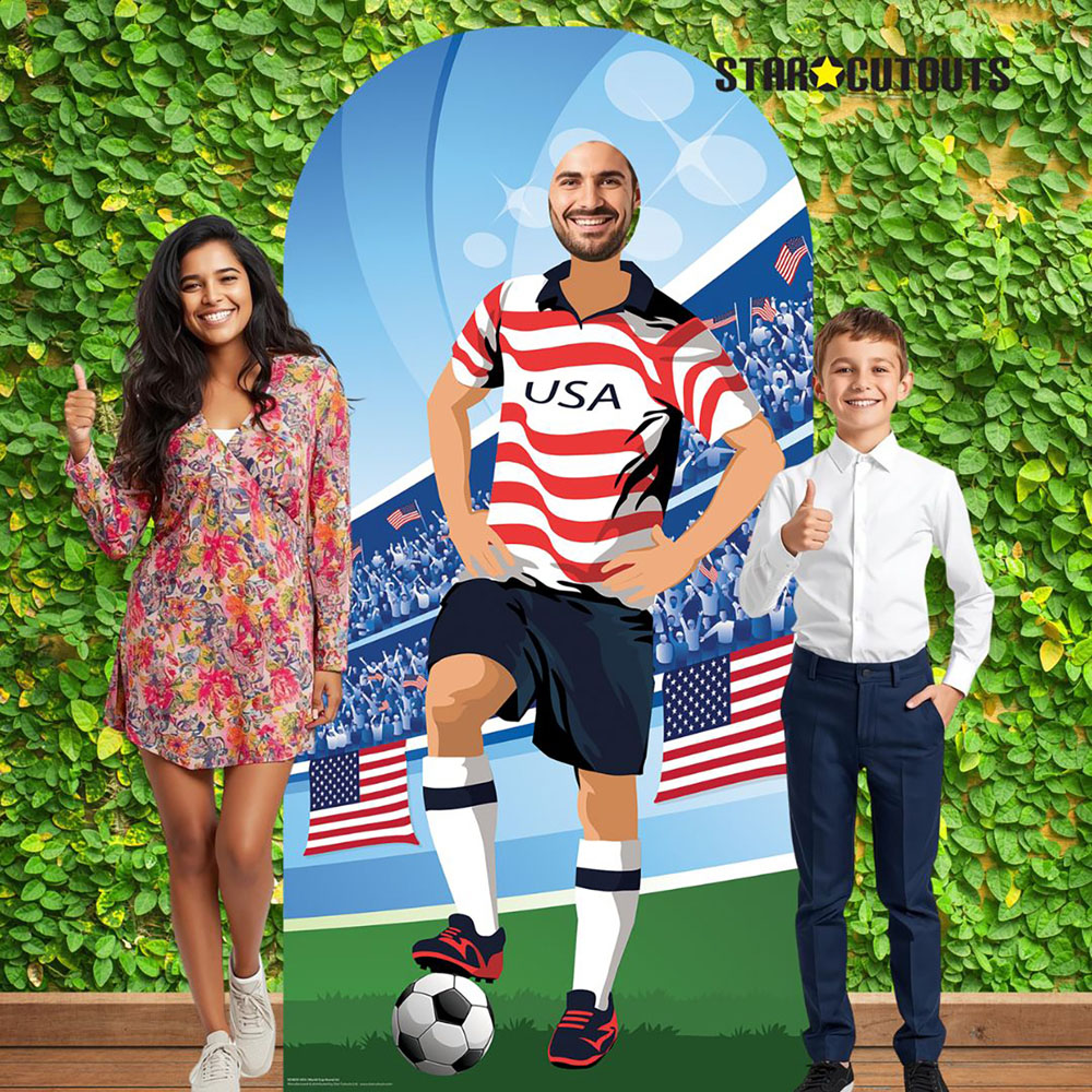 Star Cutouts Ltd USA World Cup Football Stand-In Cutout 6.2ft Image 3