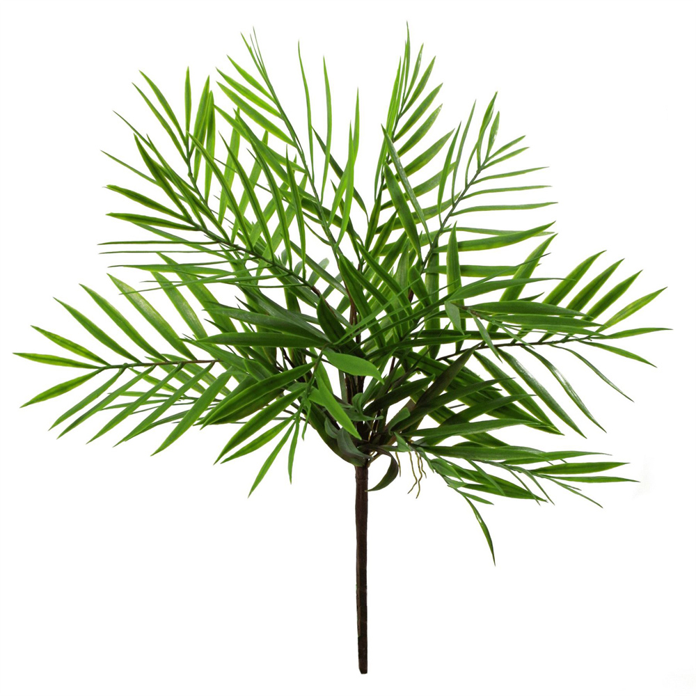 Leaf Bamboo Palm Bush Artificial Plant 40cm 6 Pack Image 3