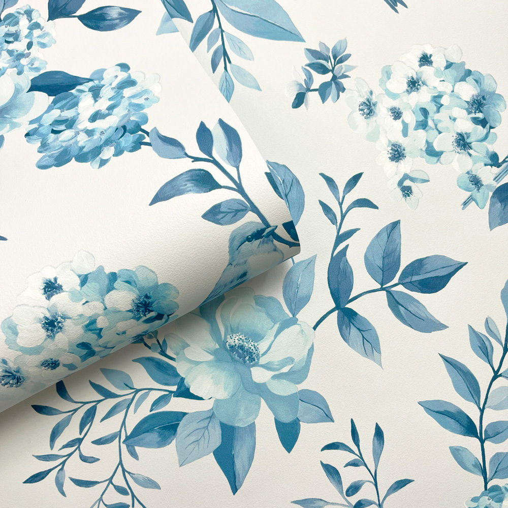 Holden Decor The Bird Garden Blue Wallpaper Image 2