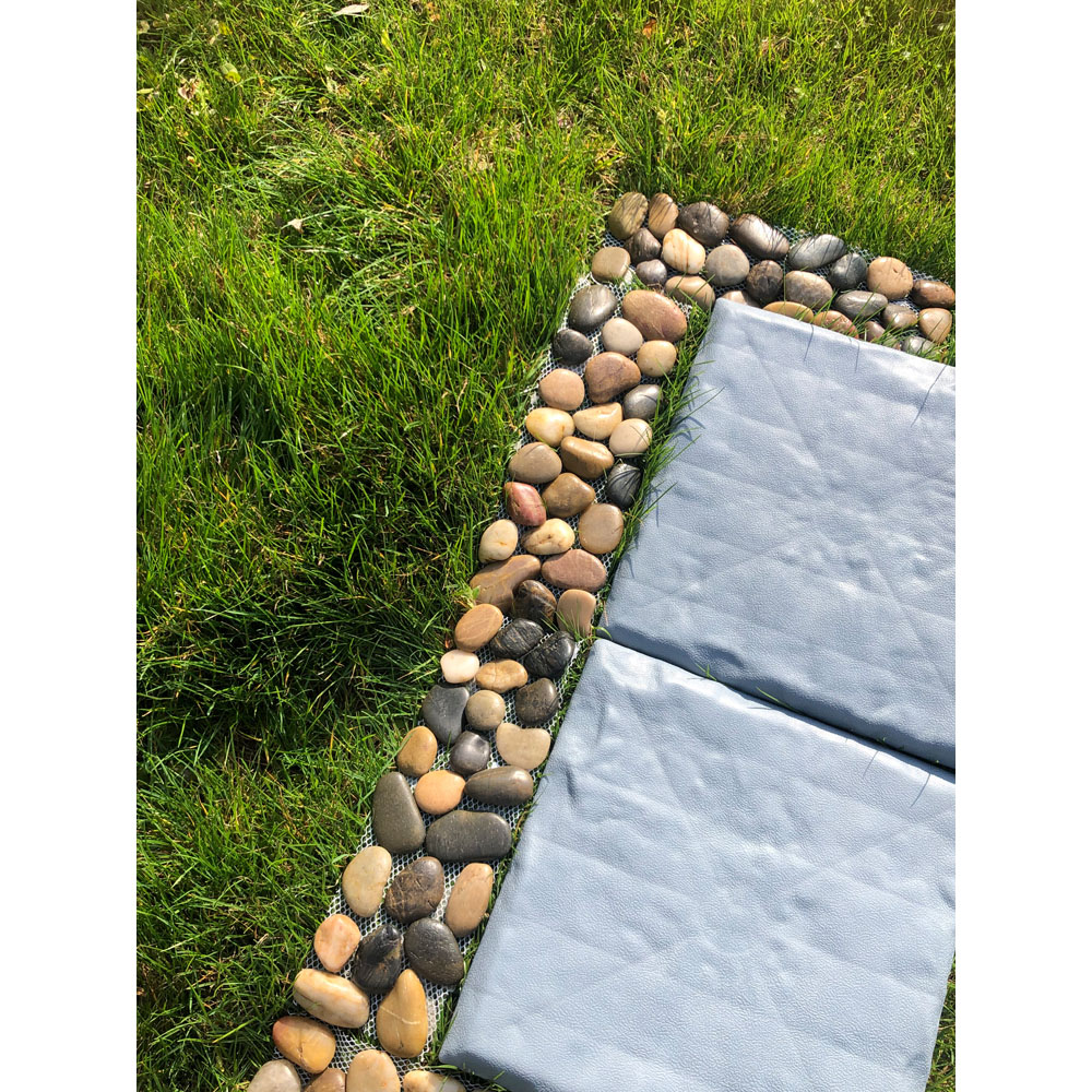 Avilo Plain Flexible Pebble Garden Edging Panel 4 Pack Image 3