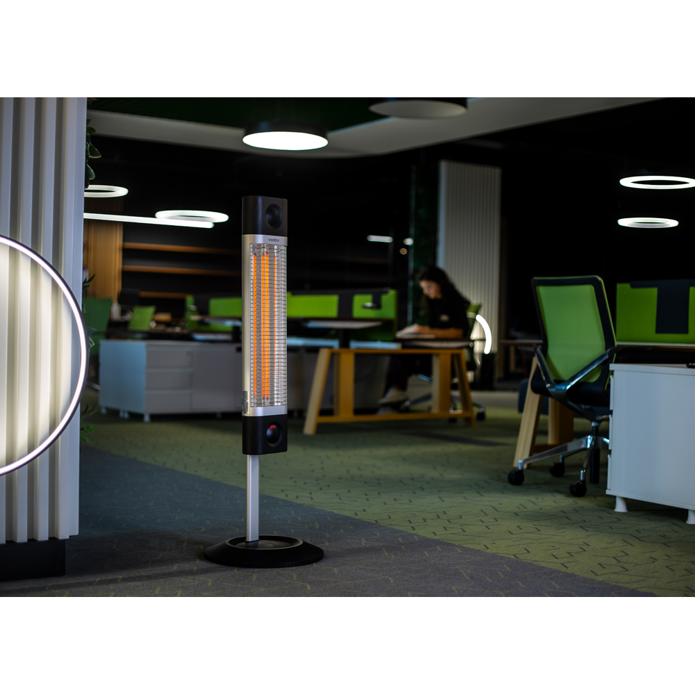 Veito CH1800RE Black Freestanding Indoor Infrared Heater 1800W Image 9