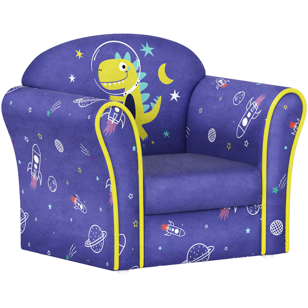 AIYAPLAY Blue Planet Dinosaur Kids Armchair Image 2