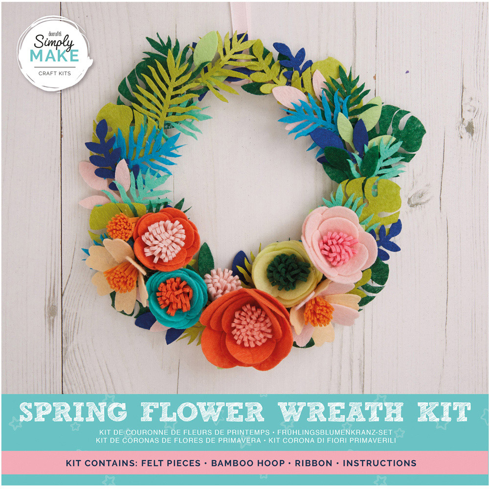 Simply Make Spring Flowers Wreath Kit Image 1