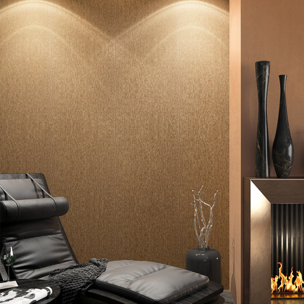 Galerie Avalon Vertical Stripe Copper and Gold Wallpaper Image 2