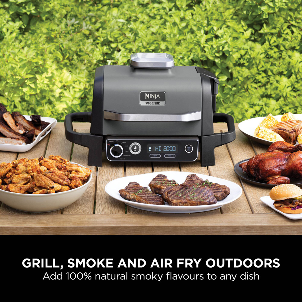 Ninja Woodfire OG701UK 7 in 1 Outdoor Electric BBQ Grill and Smoker Image 5