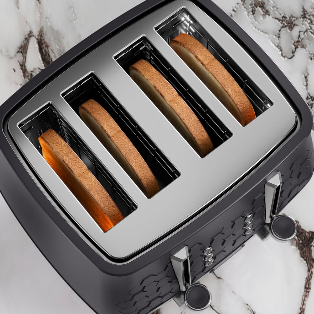 Morphy Richards 243020 Cassini Black 4 Slice Toaster Image 6