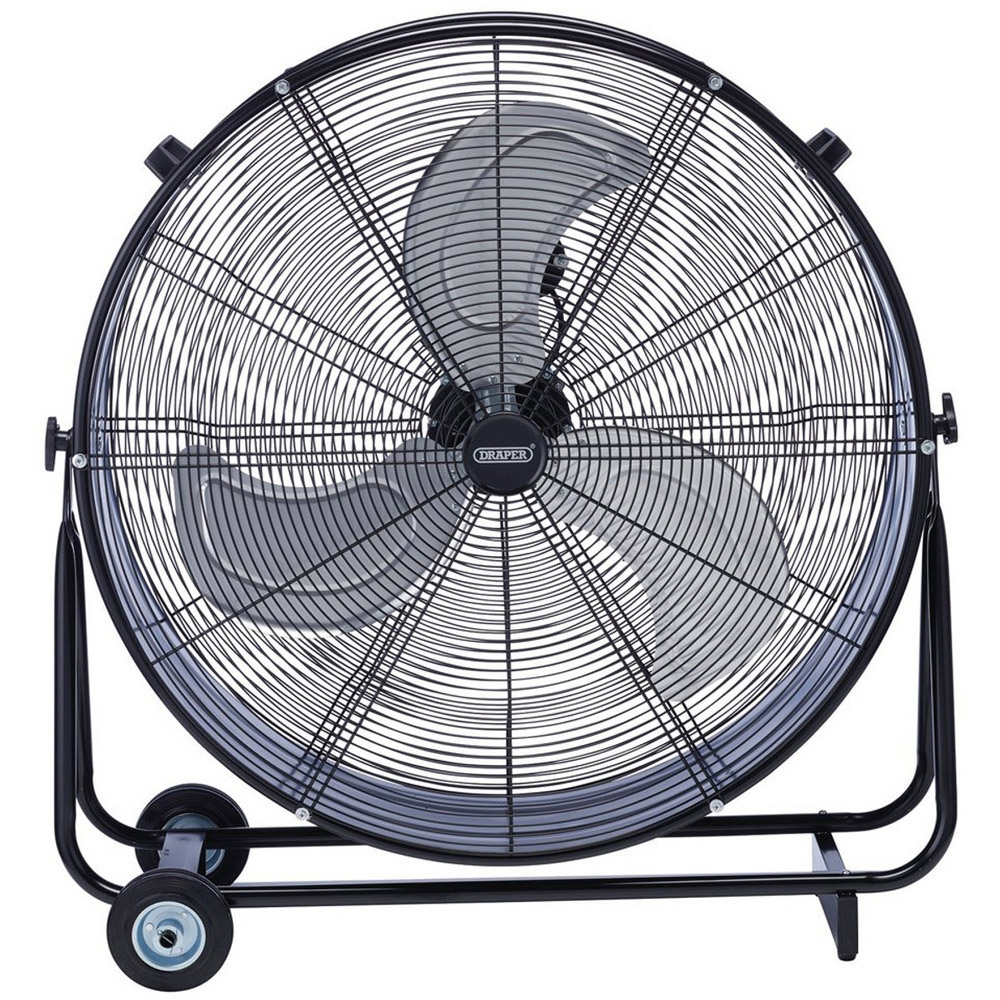 Draper Black and Silver High Velocity Drum Fan 30 inch Image 2