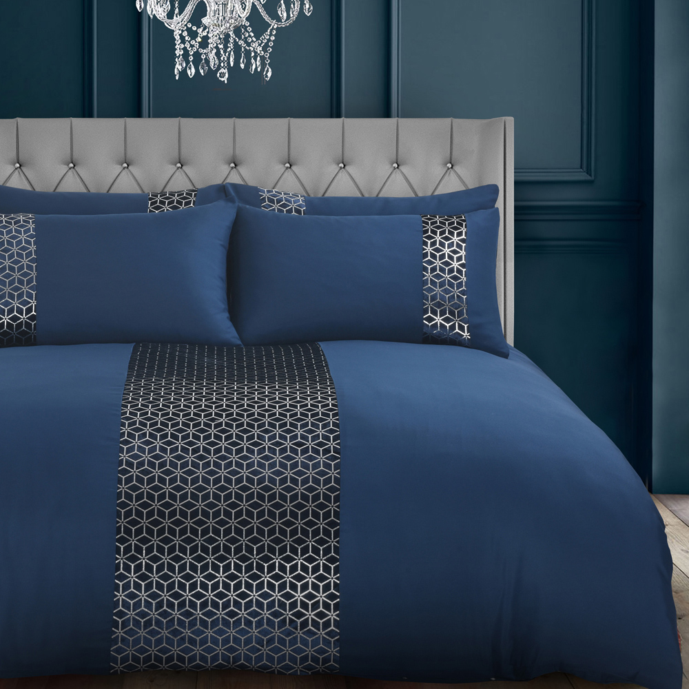 Velosso Sephora Single Navy Duvet Set Image