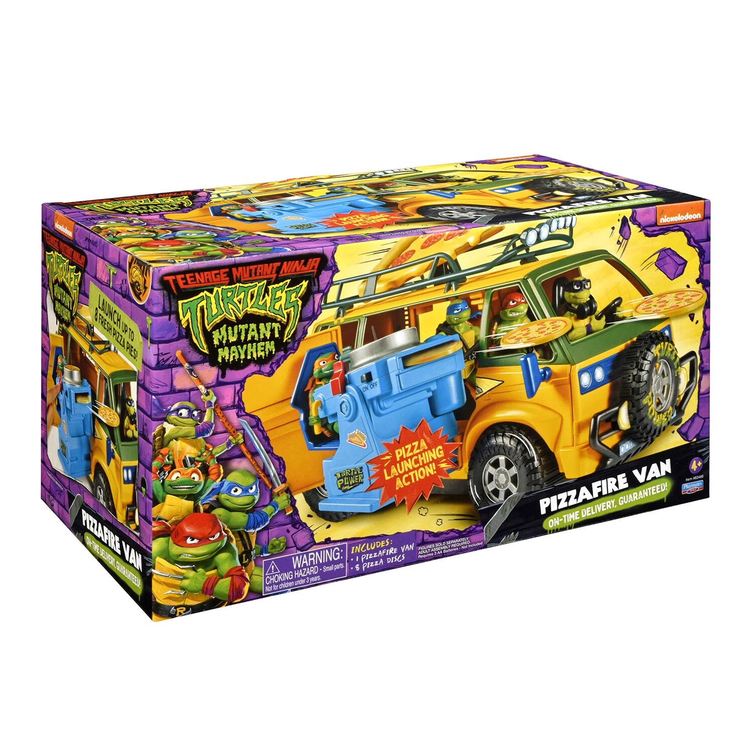 Teenage Mutant Ninja Turtles Pizza Fire Delivery Van - Yellow Image 1