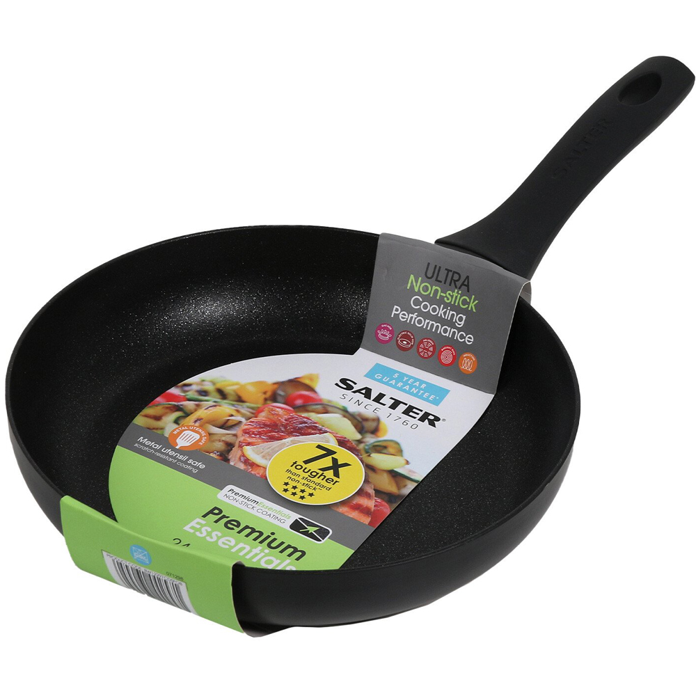 Salter Black Premium Frying Pan 24cm Image 1