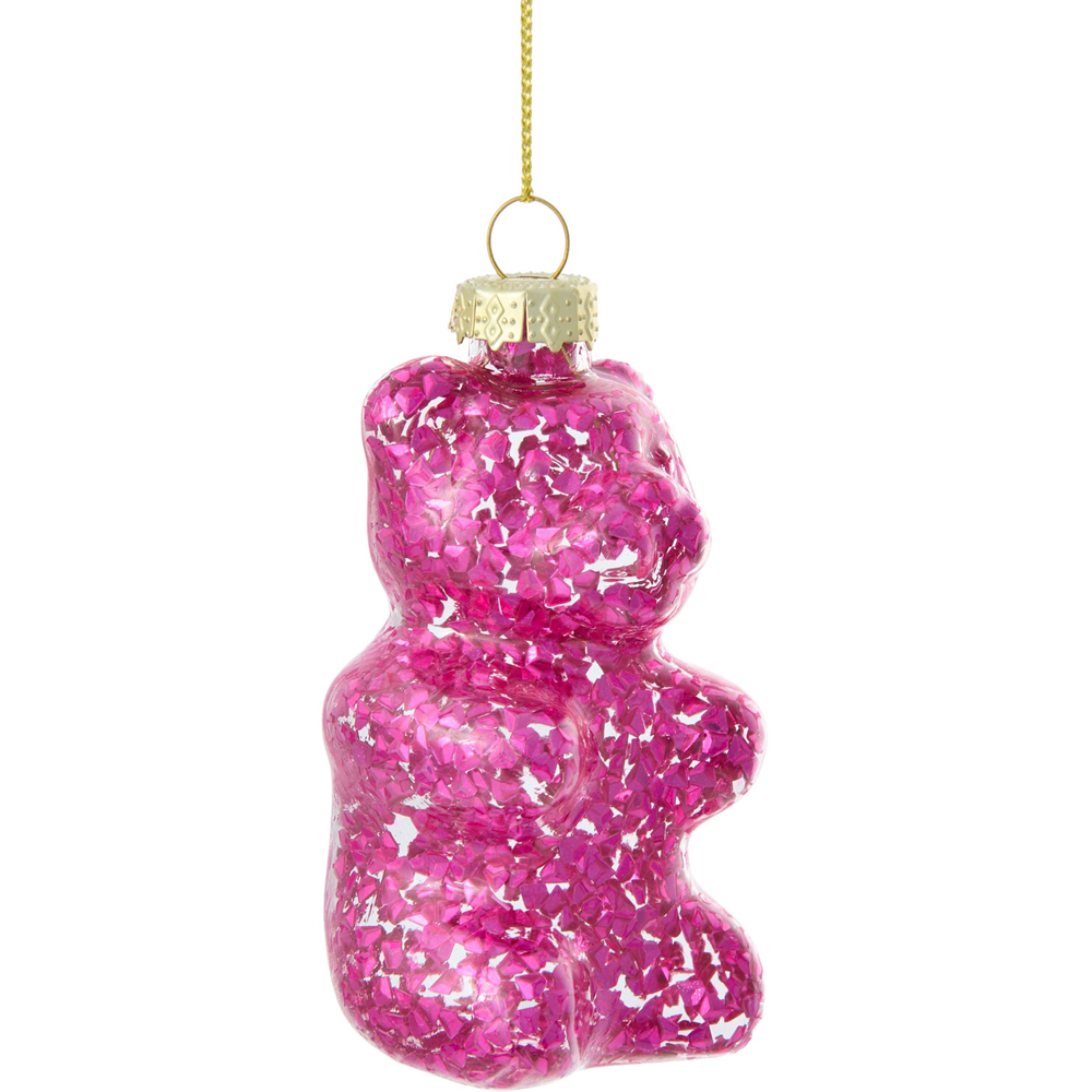 Glittery Bear Hanging Decoration Image 3