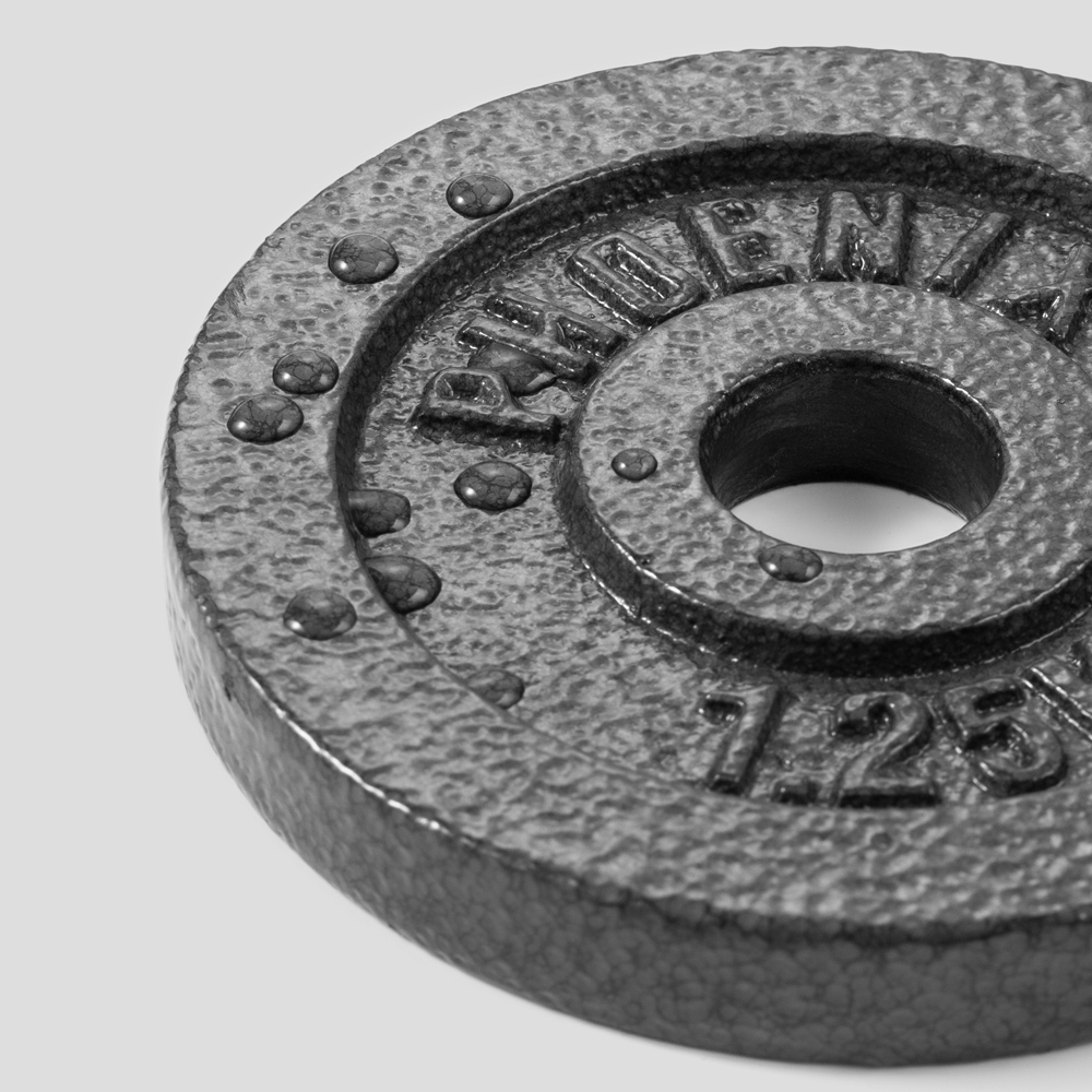 Phoenix Cast Iron Weight Plate 1.25kg 1 inch Hole Image 2